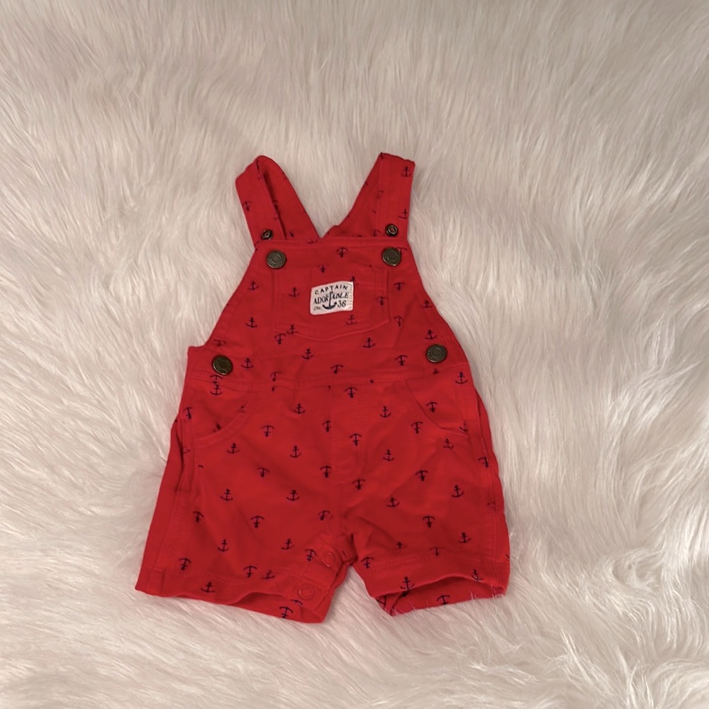Boys 3M Carter’s Red Overalls
